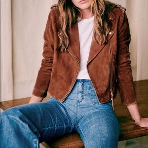 Sézane Zig Suede Jacket